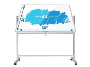 Magnetic Whiteboard Dry Erase Vizex 60" x 36" w/Stand