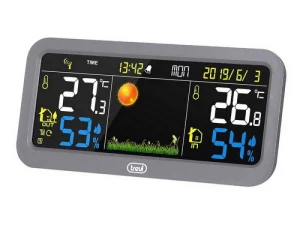 Digital Weather Station Trevi External Sensor/Radio/Color LCD Indoor/Outdoor