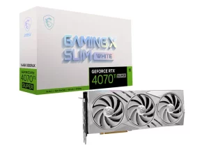 MSI GeForce RTX 4070 Ti SUPER GAMING X SLIM WHITE 16GB GDDR6X HDMI/3xDP DX12U PCIe 4.0 TRI FROZR 3