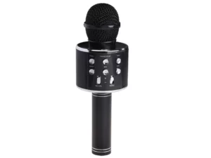 Microphone Bluetooth Karaoke Denver w/BT, Speaker & microSD Card Black