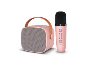 Speaker Maxlife MXKS-100 Mini Party KARAOKE w/BT, Microphone. microSD, USB, AUX-IN, LED Pink